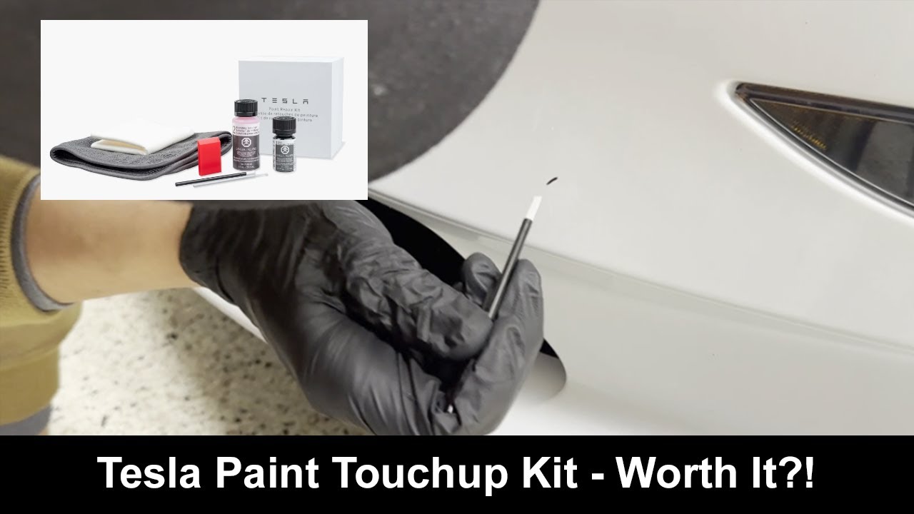 2023 White Tesla Model 3 Paint Touch-Up