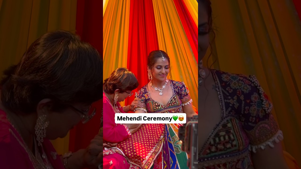Avika Gor Mehendi Ceremony😍 #avikagor #balikavadhu #patipatniaurpanga #bollywood