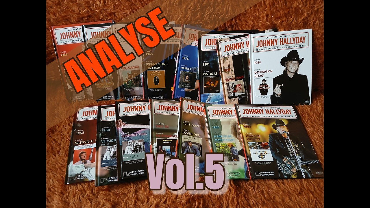 Johnny Hallyday - Coffret collection officielle 50 ans de carrière 50 albums de légende - Vol 5