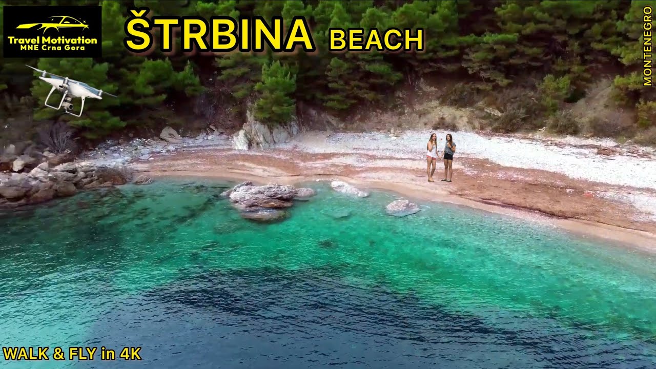 Plaža ŠTRBINA i plaža Milene Dravić Sutomore Decembar 2023 - ŠTRBINA Beach [Walk&Fly] MNE Crna Gora