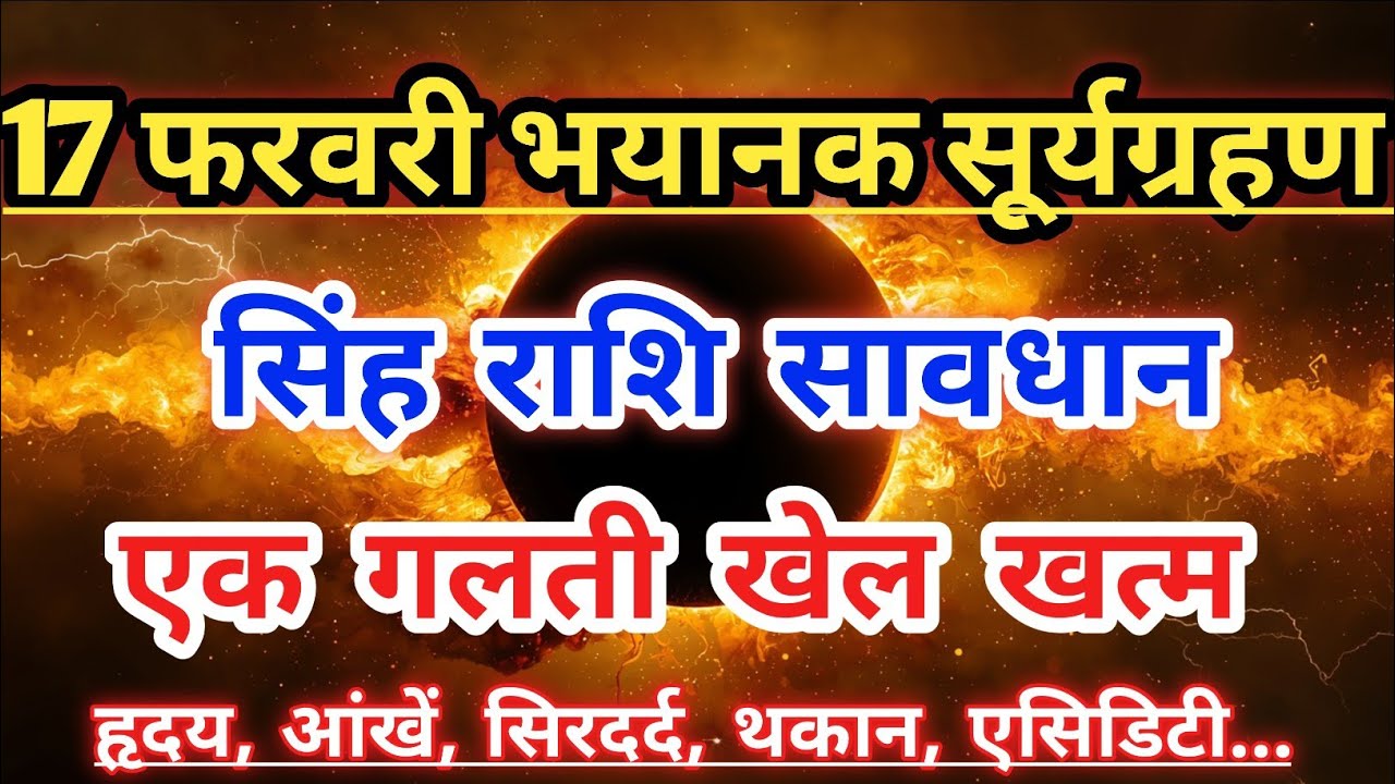 सिंह राशि 🚨 सूर्य ग्रहण में गलती की तो भारी नुकसान! अभी संभल जाइए | Singh Rashi |