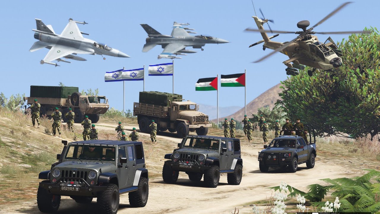 GTA 5 Gameplay - Attack on Army Convoy | Air Battle