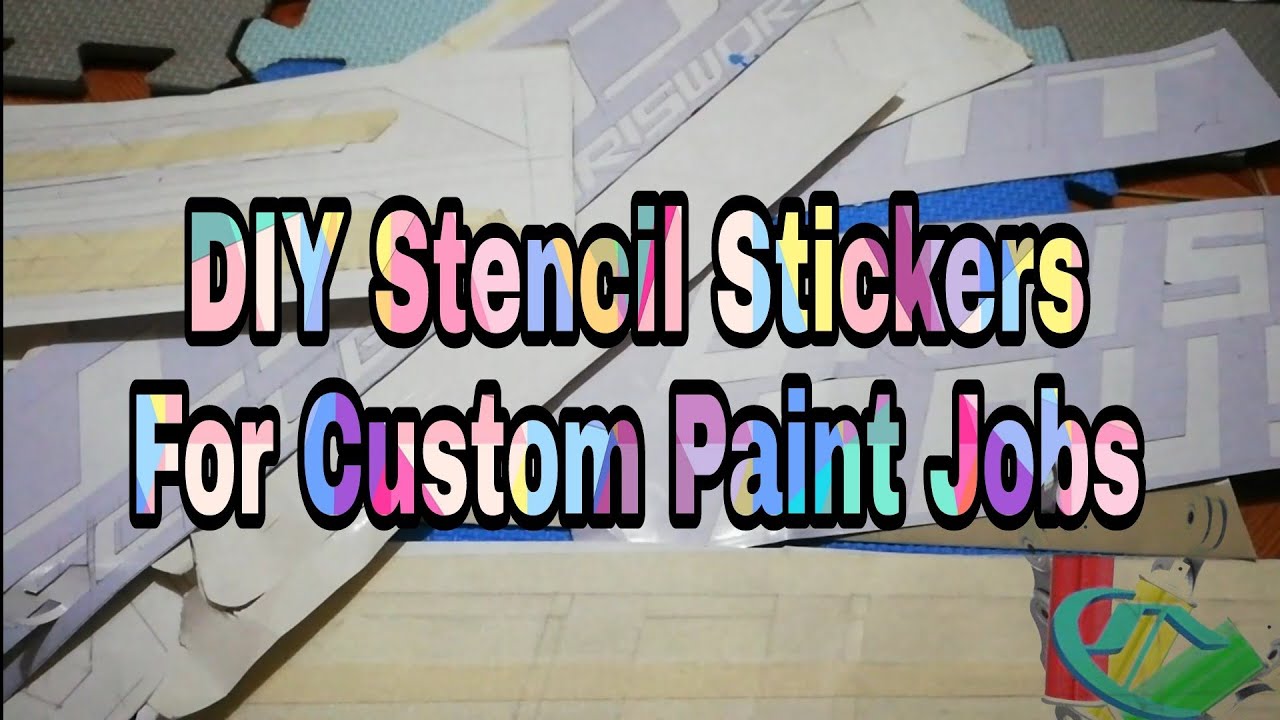 How To Make A Stencil Stickers For Custom Paint Jobs / DIY Sticker Making