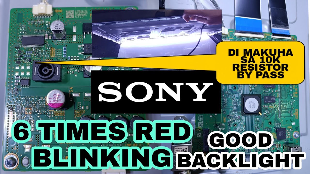 SONY 6 TIMES BLINKING GOOD BACKLIGHT BYPASS INVERTER