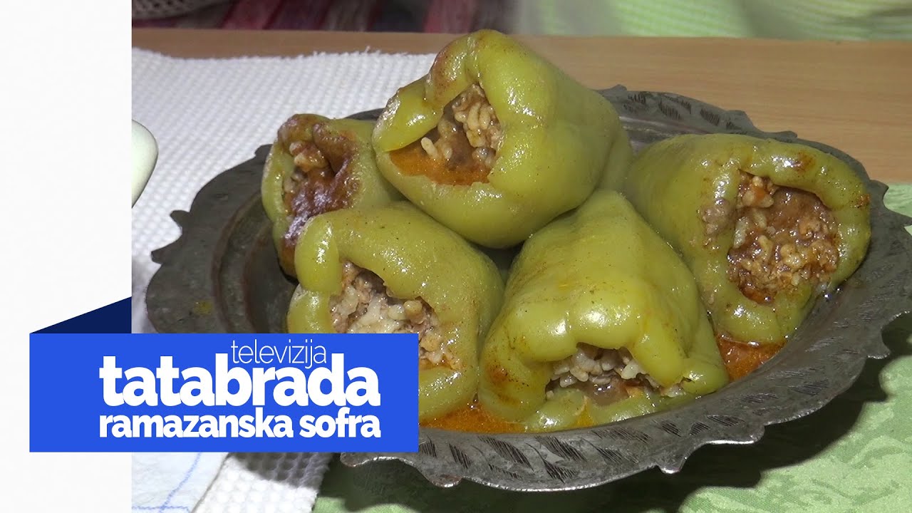 Ramazanska sofra - Punjene paprike sa mesom - tatabrada.tv