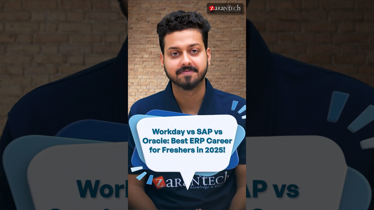 Workday vs SAP vs Oracle: Best ERP Career for Freshers in 2025! | ZaranTech #Shorts