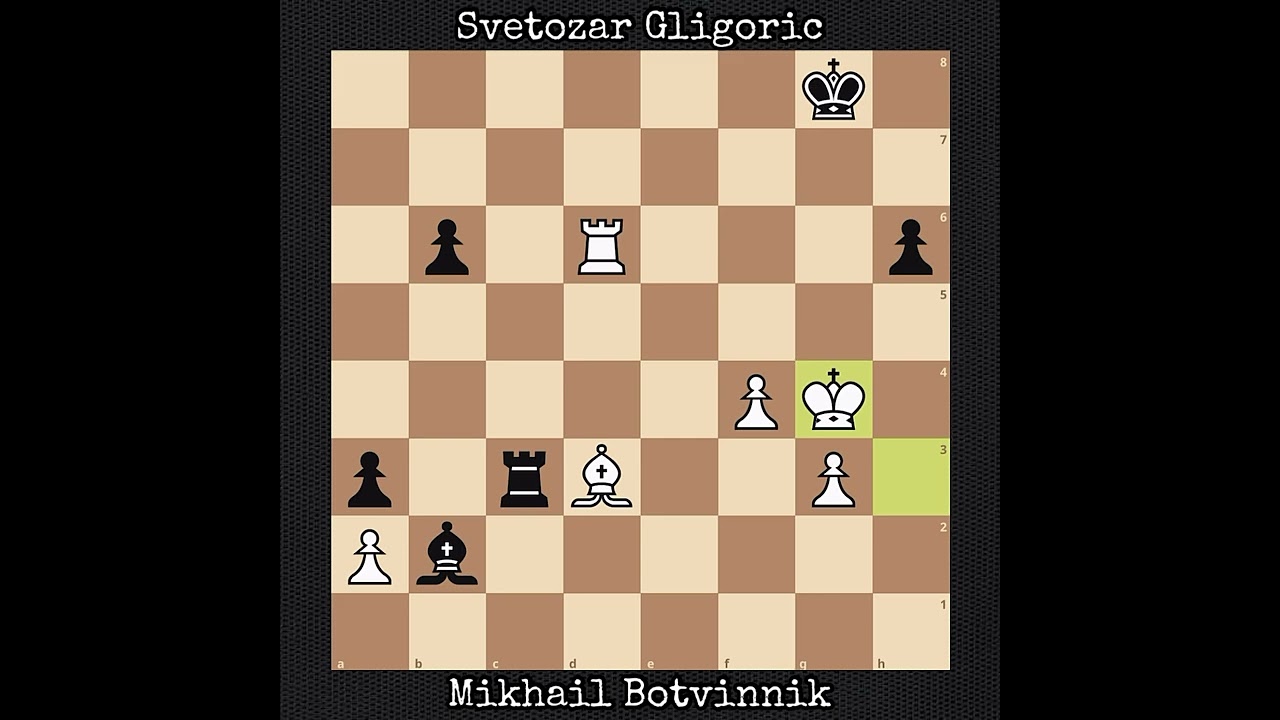Mikhail Botvinnik vs Svetozar Gligoric | Hastings (England) - 1962