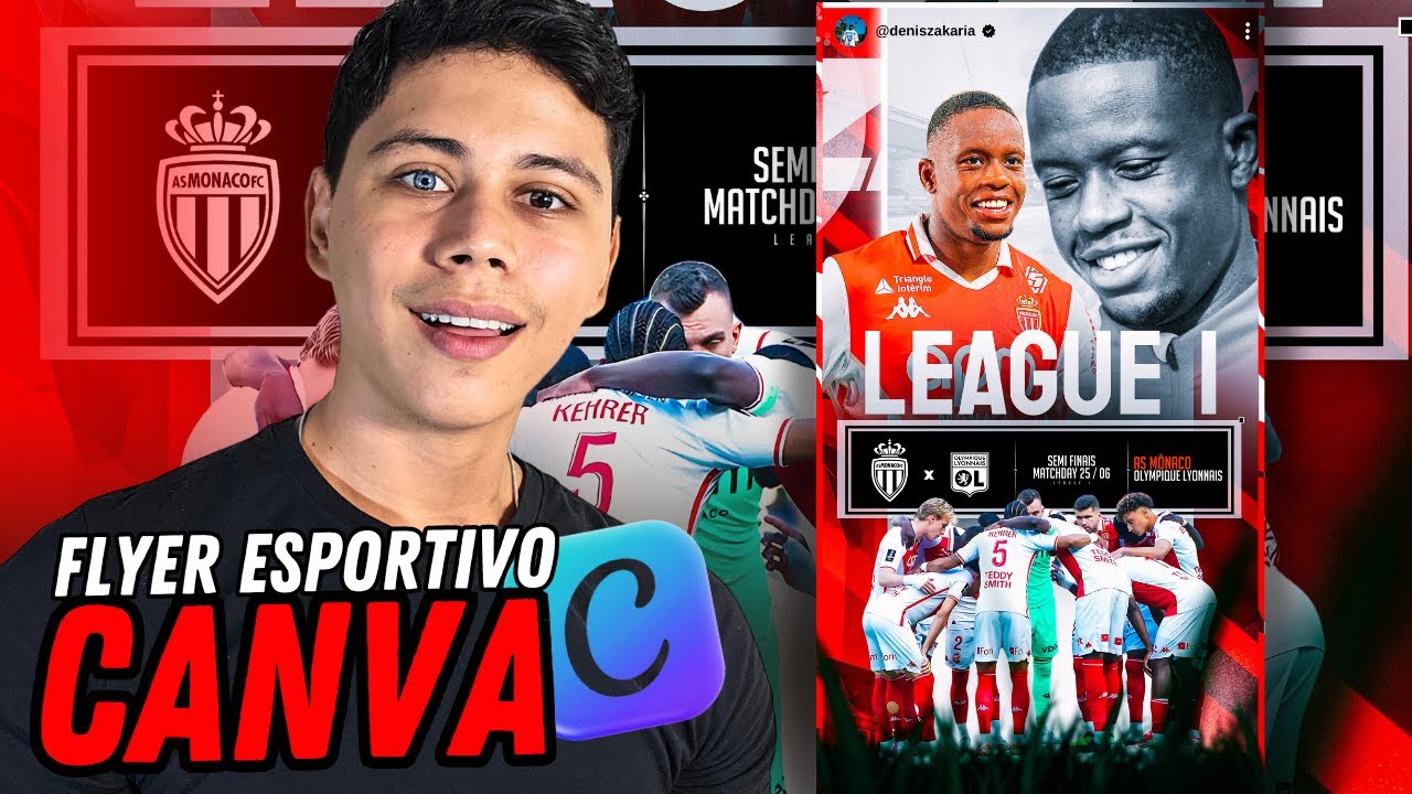 Flyer ESPORTIVO feito no Canva PASSO A PASSO no Celular