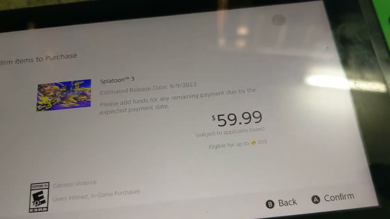 accidentally pre-ordered Splatoon 3. Not a good idea