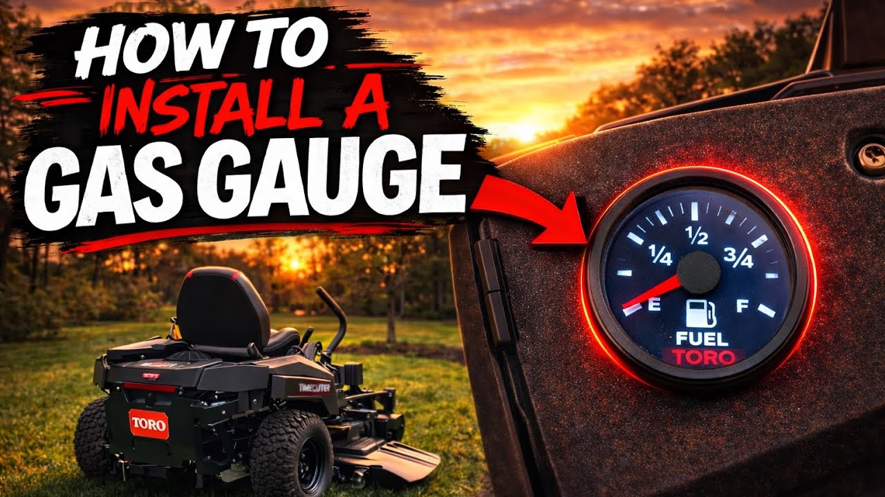 How to Install a Gas Gauge on a Zero Turn Mower (Toro TimeCutter Mod)
