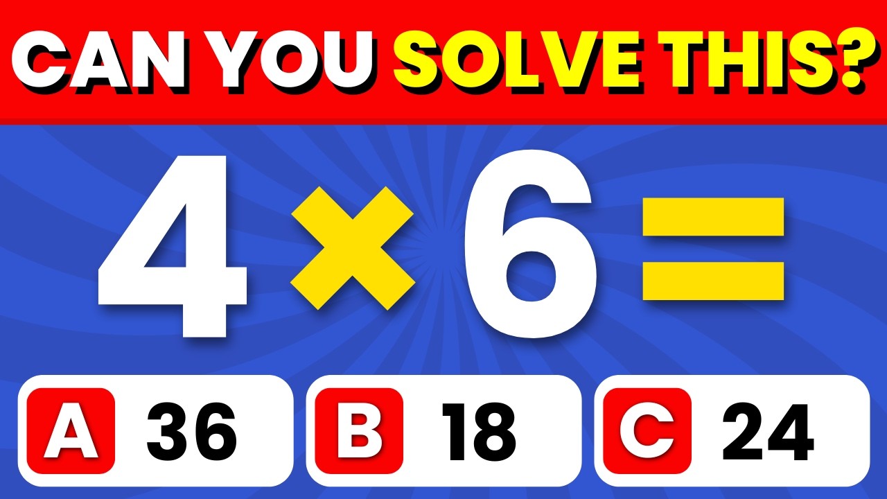 Can You Pass This Maths Quiz...? ➗✖️🧠 | Easy, Medium, Hard, Extreme | Mega Challenge
