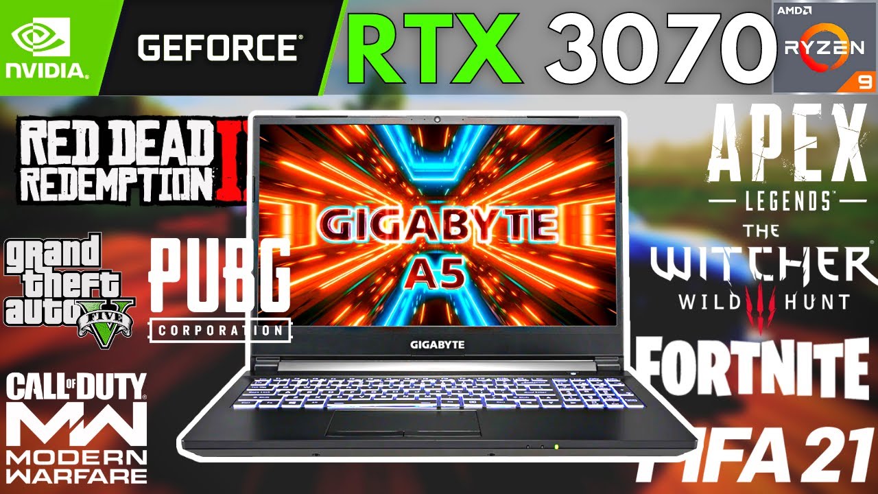 AMD Ryzen 9 5900HX + RTX 3070 | 8 Games Tested