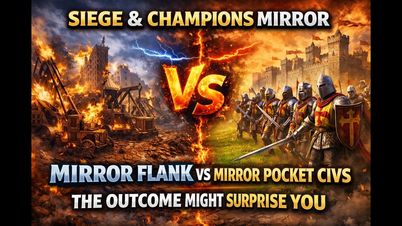 Mirror Flank vs Mirror Pocket Civs – The Outcome Might Surprise You