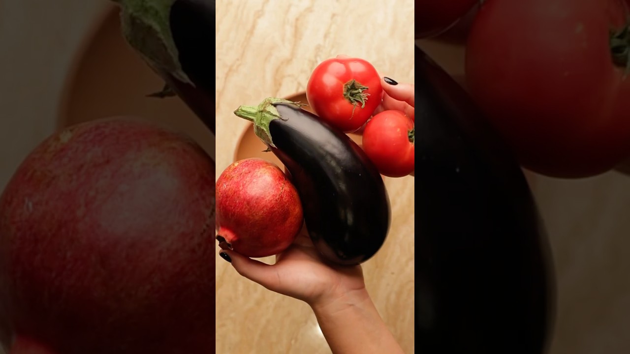 Iconic Georgian salad 🍅 🍆 🥬