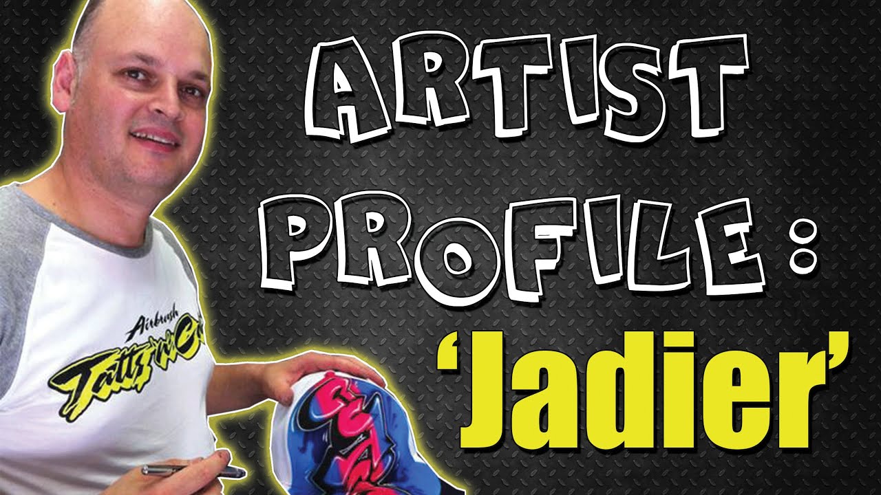 Airbrushing a cap with Jadier.