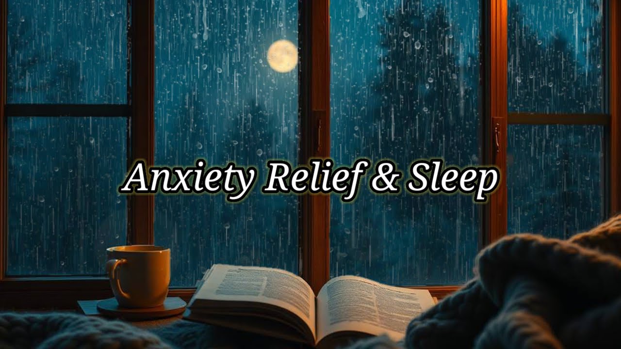 Calm Night Rain Outside the Window for Anxiety Relief & Sleep