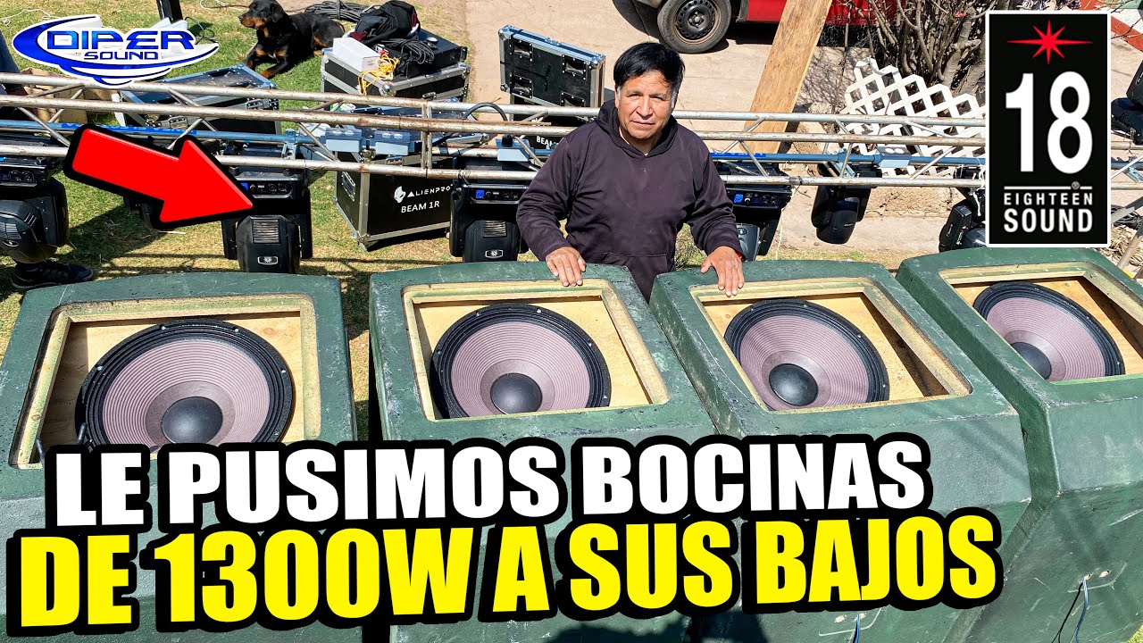 NOS TOCO HACER TRABAJO SONIDERO Y PONER BOCINAS A SUS BAJOS DE  SONIDO DIMENSION LATINA
