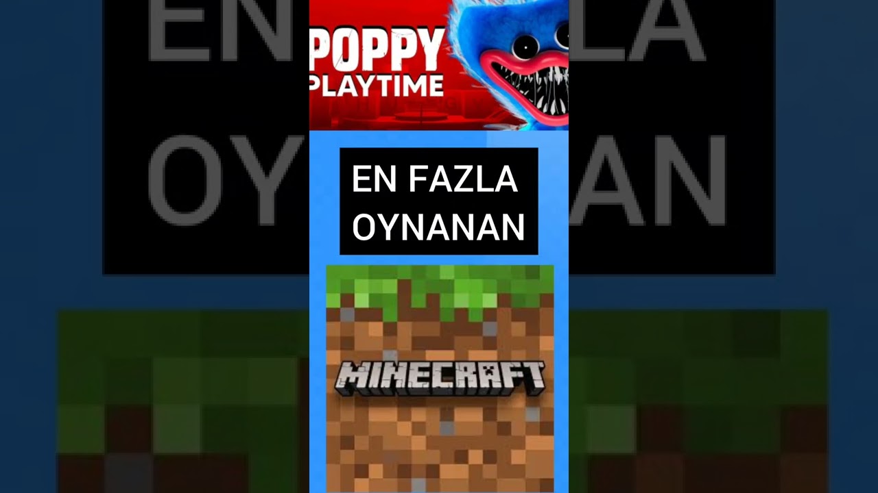 Poppy Playtime vs Minecraft #shorts #mojang #mobgames #which #hangisi #vs #aboneol #likeat