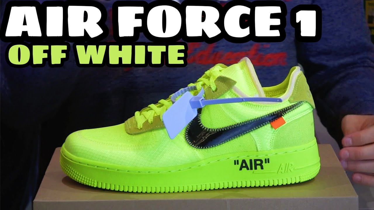 NIKE AIR FORCE 1 x OFF WHITE VOLT Unboxing Recensione Review ITA
