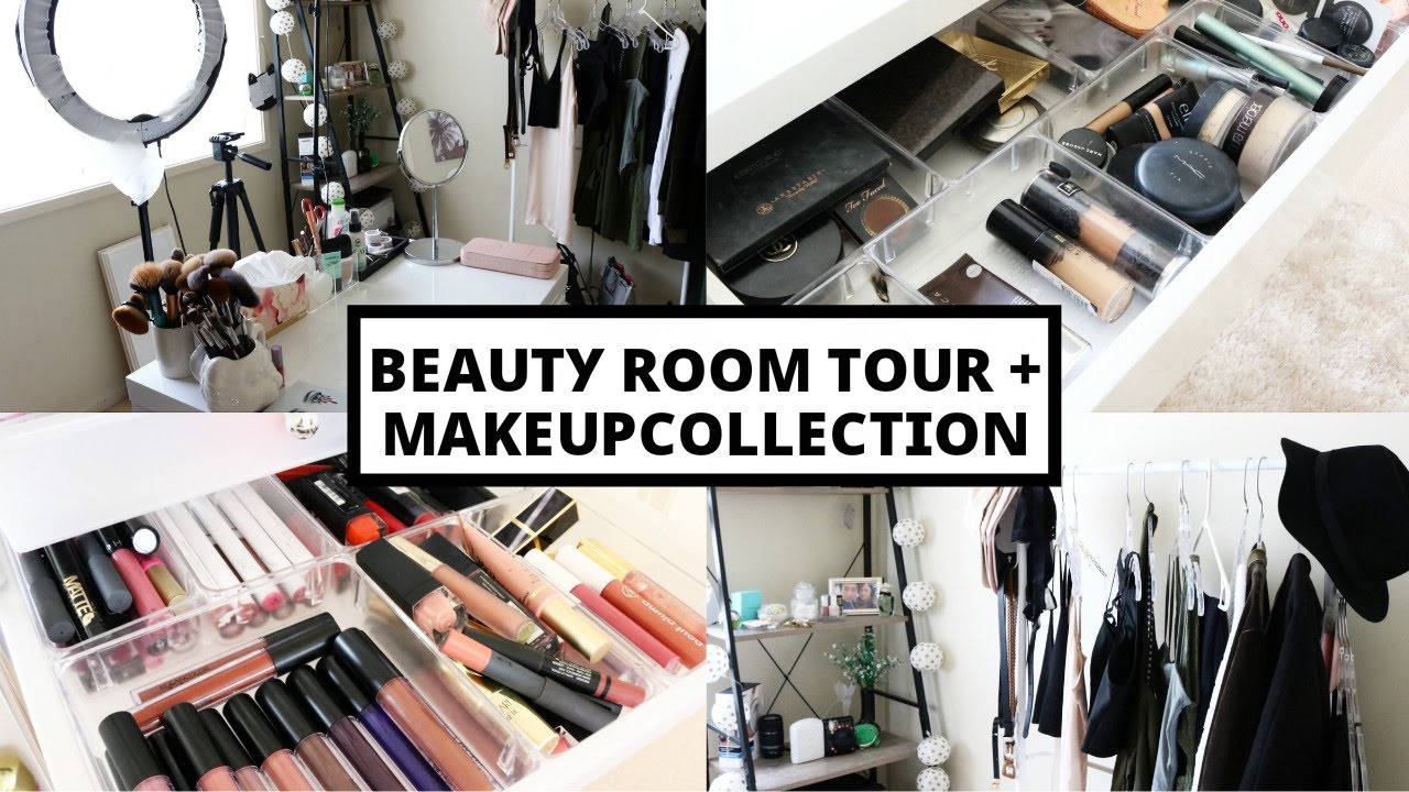 Beauty Room Tour + Makeup Collection 2017