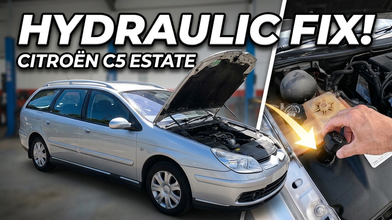 How to Check the Central Hydraulic System on a Citroen C5 (Steering & Suspension CHF Fluid)