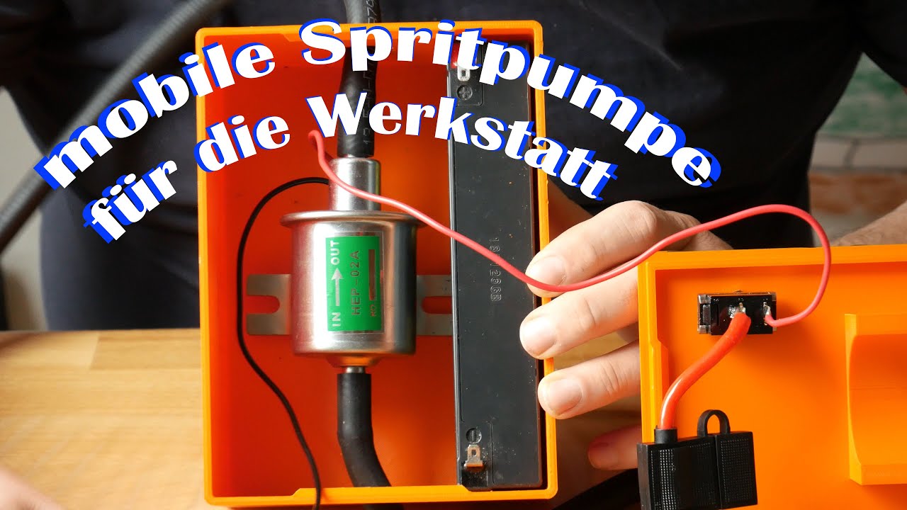 Wie baue ich mir eine mobile Benzinpumpe / Kraftstoffpumpe