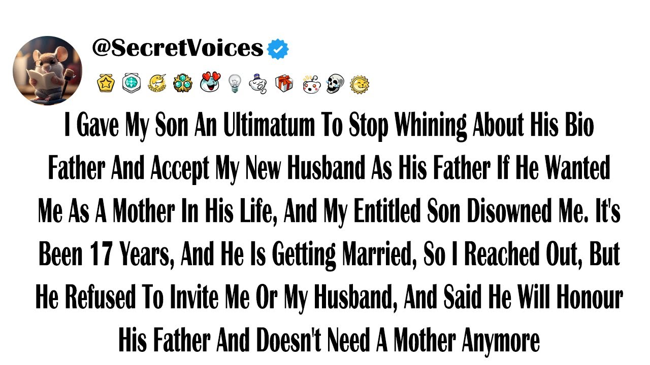 I Gave My Son An Ultimatum To Stop Whining About His Bio Father And Accept My New Husband As His ...