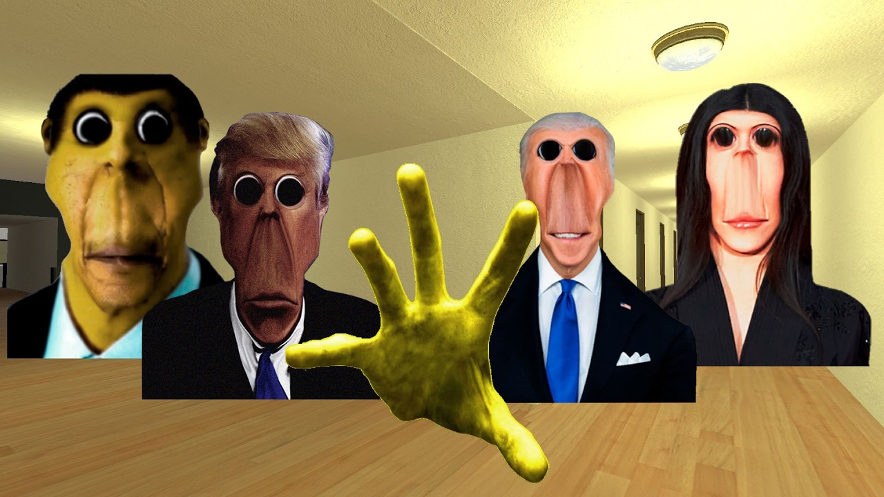 Rosalia Bizcochito,Obunga,My Name Is Aughh,Trunga,Joe Biden And Scary Hand Nextbot In Gmod!