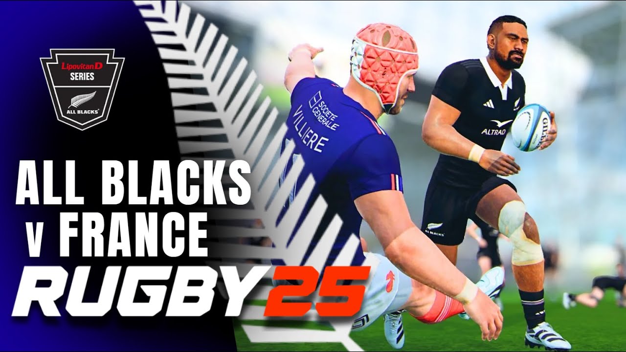 Rugby 25 I ALL BLACKS vs FRANCE (Dunedin) Test 1 | 2025 France Series