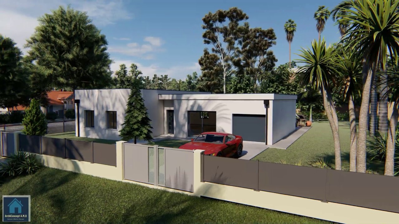 Maison toit plat