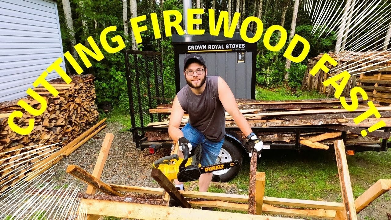 How to use a chainsaw saw horse