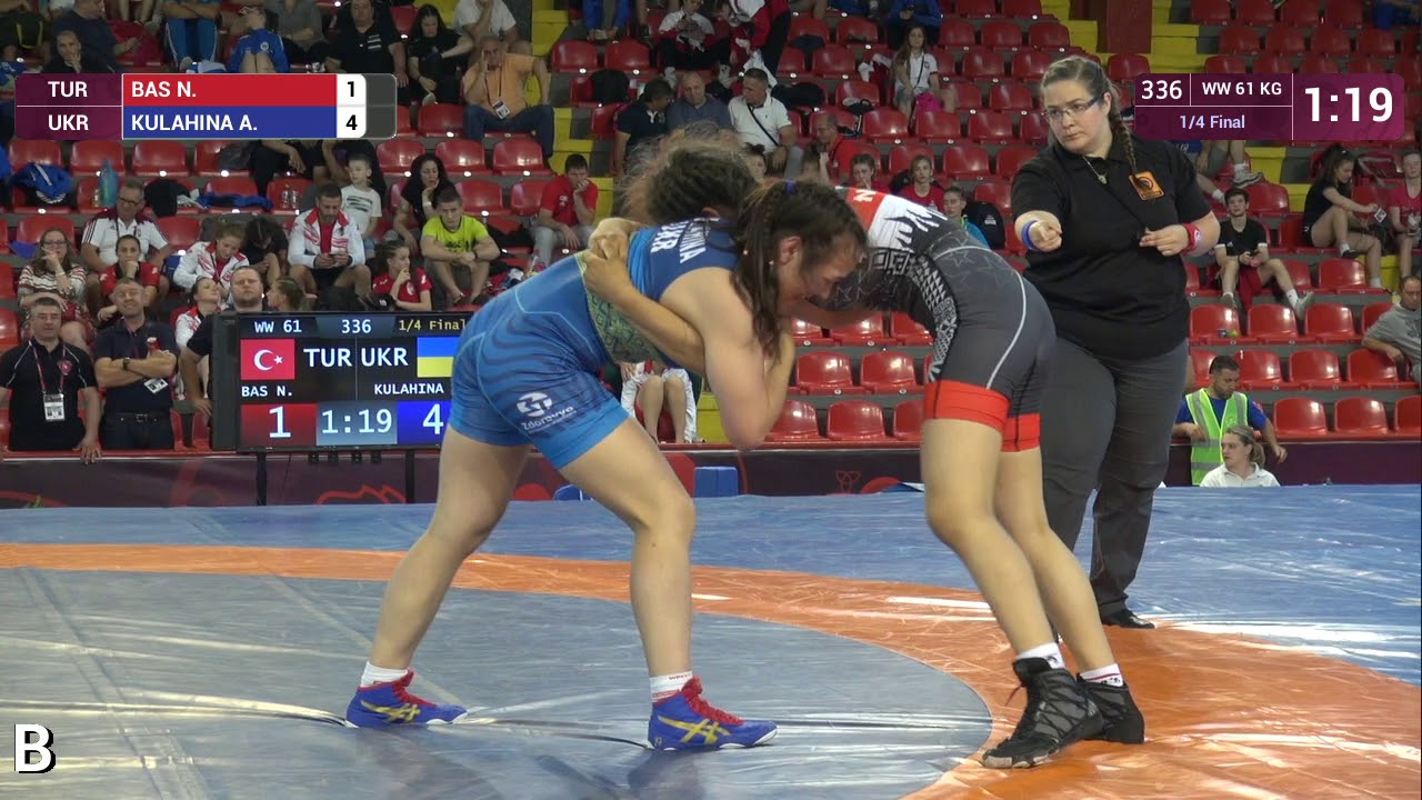 1/4 WW - 61 kg: N. BAS (TUR) v. A. KULAHINA (UKR)