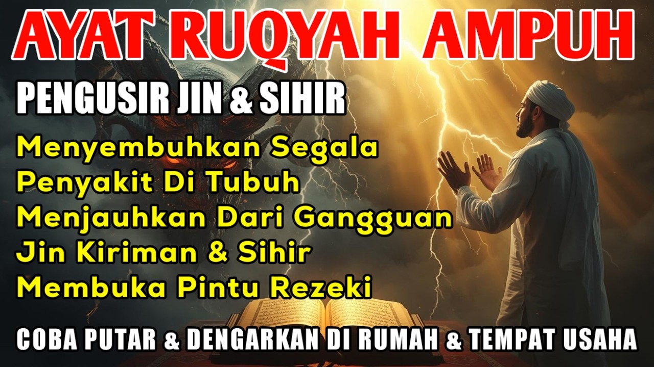 LAILAHAILALLAH! AYAT RUQYAH PALING AMPUH PENGUSIR JIN, SIHIR & SANTET DI TUBUHMU | BULAN RAMADHAN