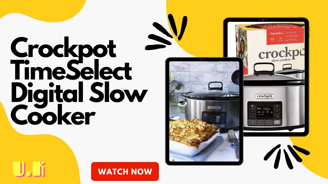 Crockpot TimeSelect Digital Slow Cooker | Programmable Digital Display | 5.6 L (7+ People)