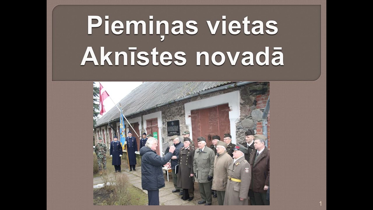 Piemiņas vietas Aknīstes novadā