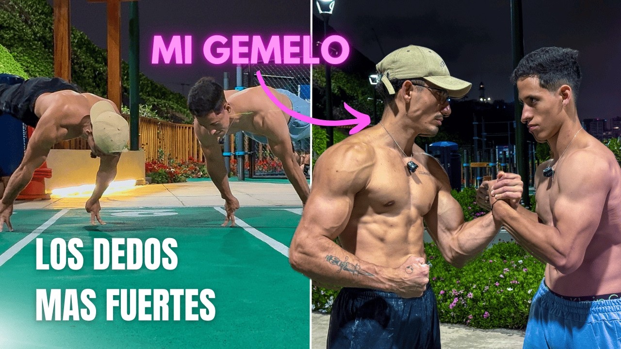 Entreno de dos SUPERHUMANOS - Levantarse con 2 dedos