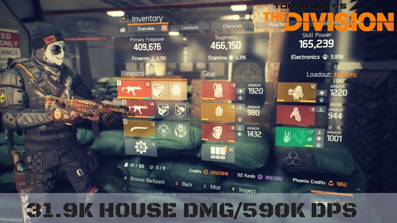 The Division l 31.9K DMG HOUSE/590K DPS.... BEST HEXO BUILD EVER!!!!!!