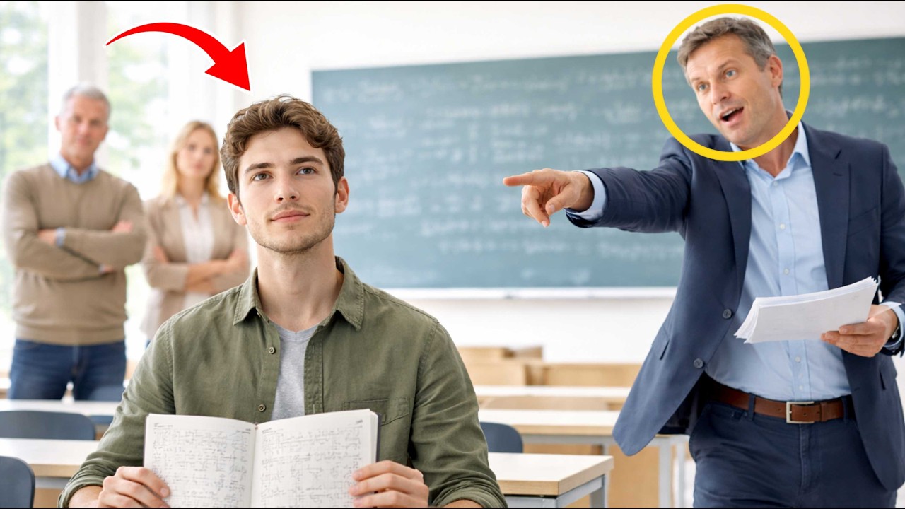 Accused Cheater Says “I Solved It First” — Professor Fails Him Until Nobel Committee Calls