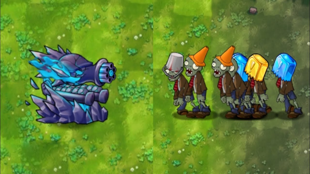 PVZ FUSION 3.4.2 || Obsedian Gathling Pea shooter Moved to destroyed Zombies full gameplay 🔥🥶 #pvz
