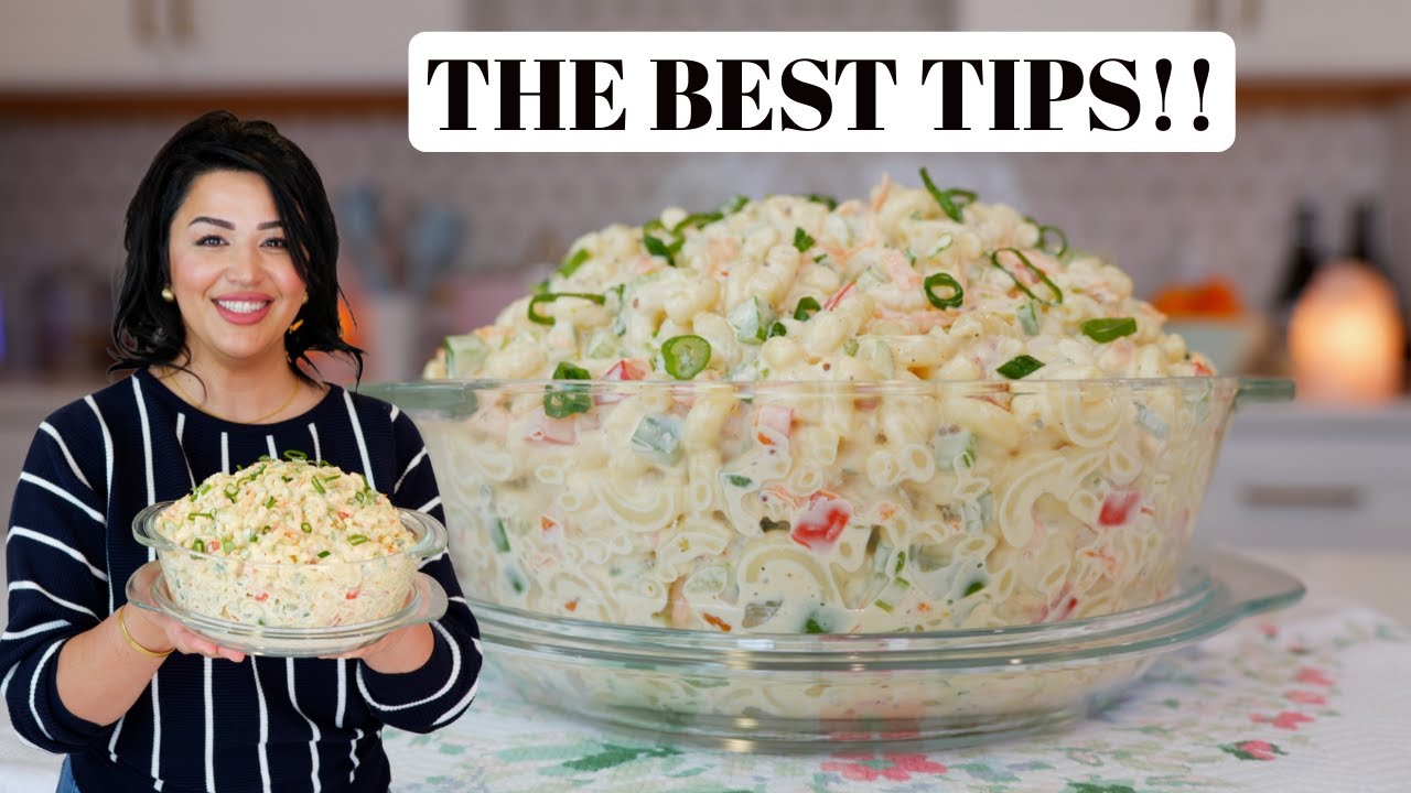 Easy Macaroni Pasta Salad Recipe | Creamy Cold Deli Pasta Salad