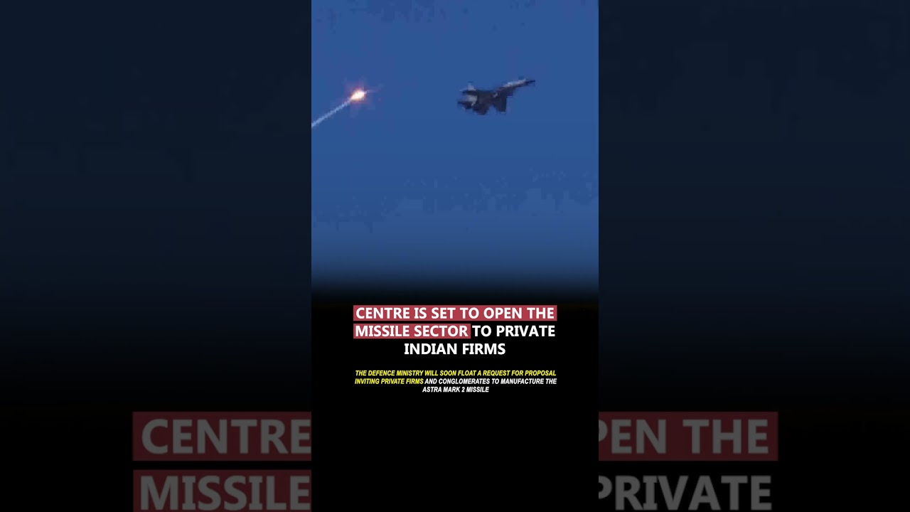 Centre Is Set to Open the Missile Sector to Private Indian Firms #india #defence #missile #shorts