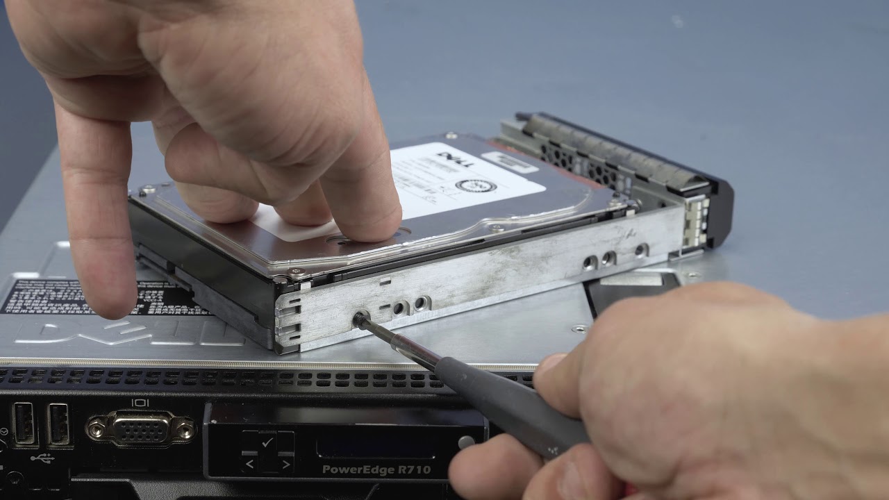 Dell Poweredge R710 Hard Drive Installation