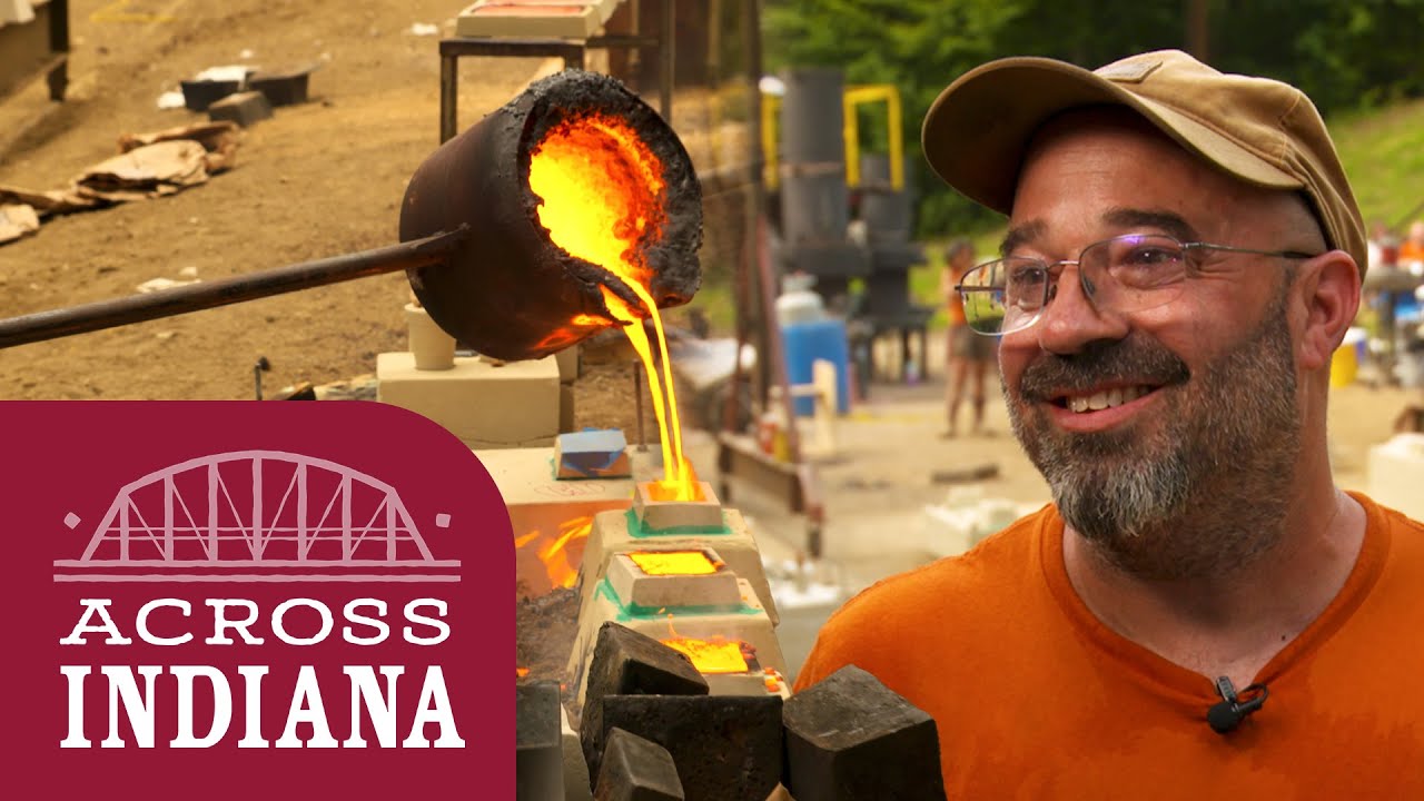 How do you make cast iron sculptures? | Across Indiana