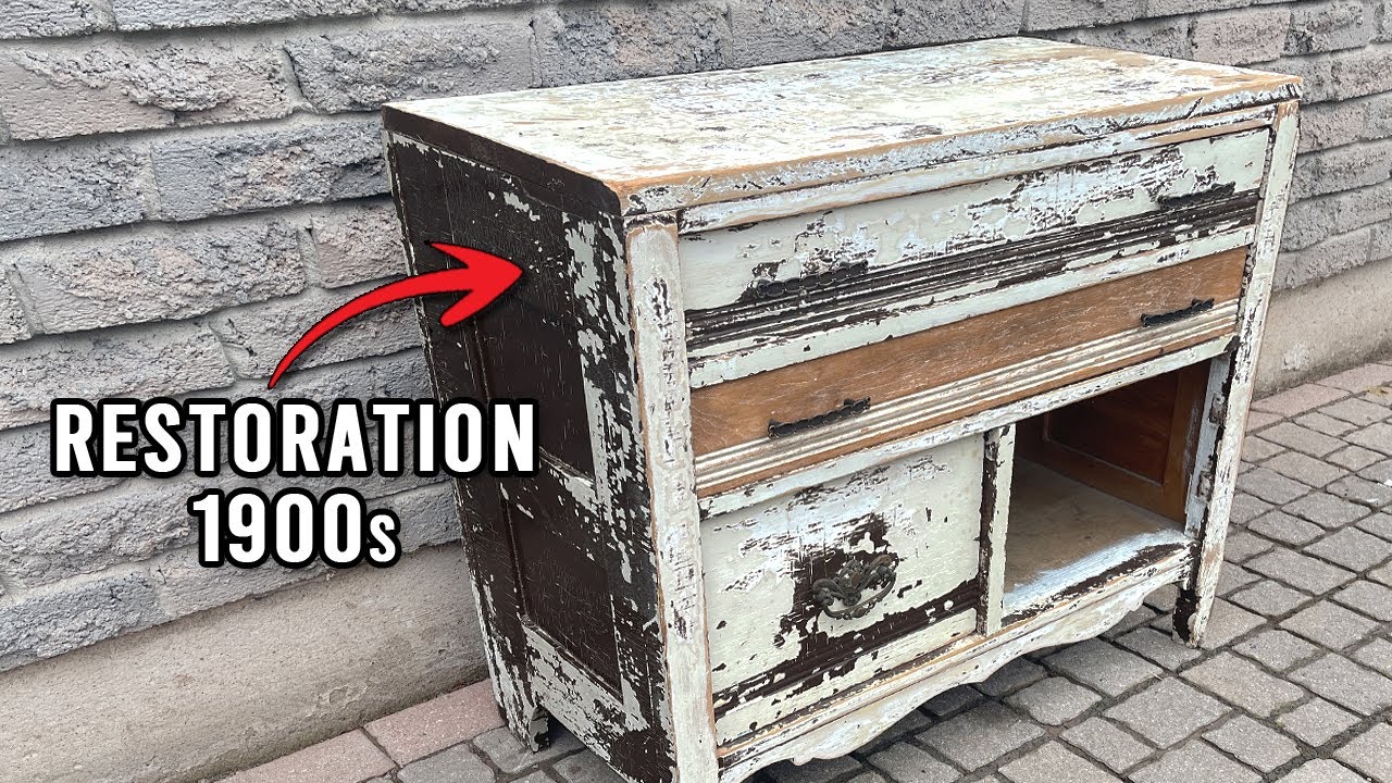 Restoring An ELM Washstand (AMAZING WOOD GRAIN REVEALED)
