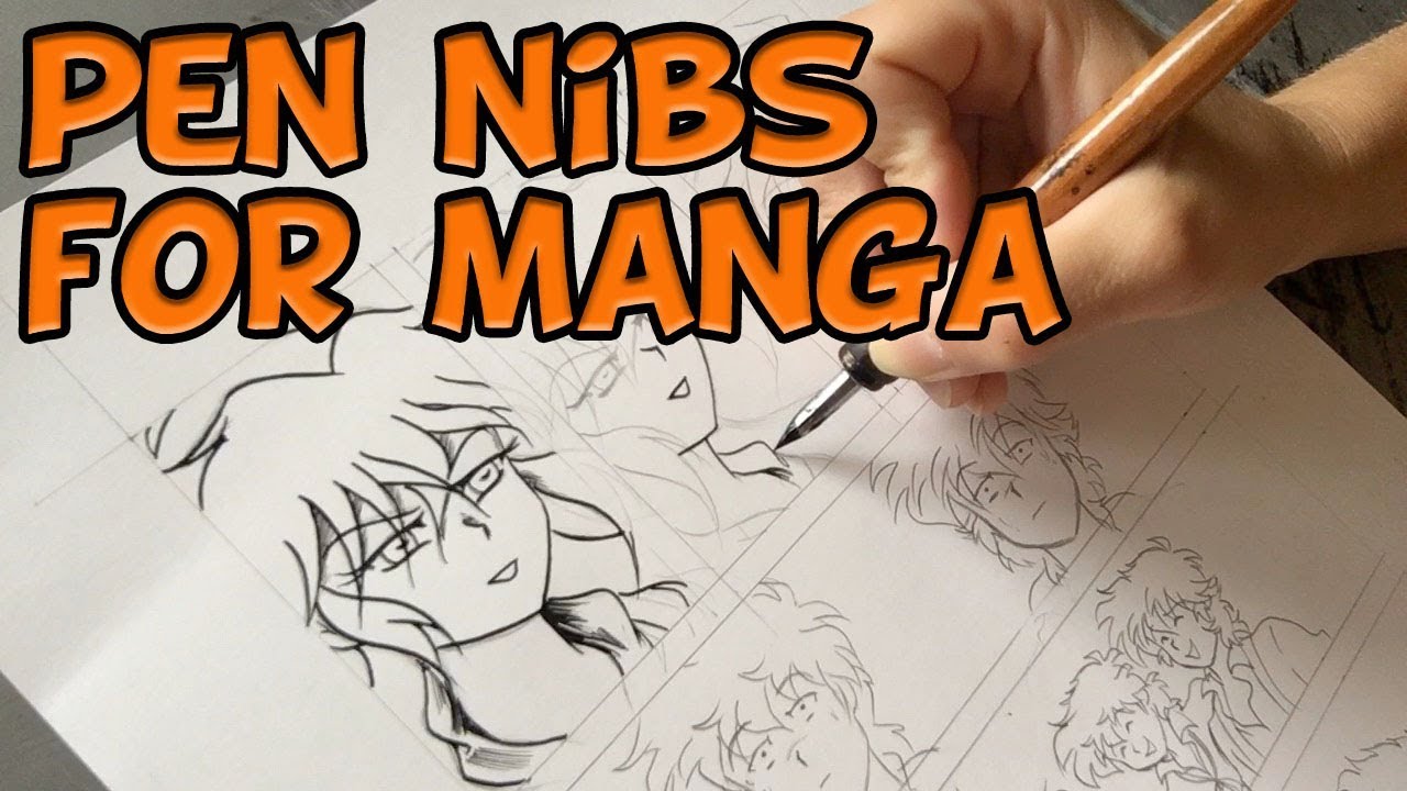 Japanese Pen Nibs for Drawing Manga - Maru, School, Spoon, and G Pen for Inking Anime and Manga