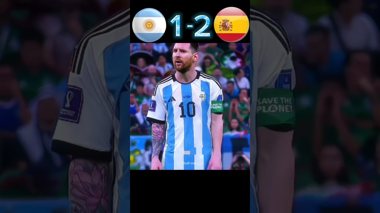 Argentina vs Spain finalissima final imaginary goal #football #messi #shorts