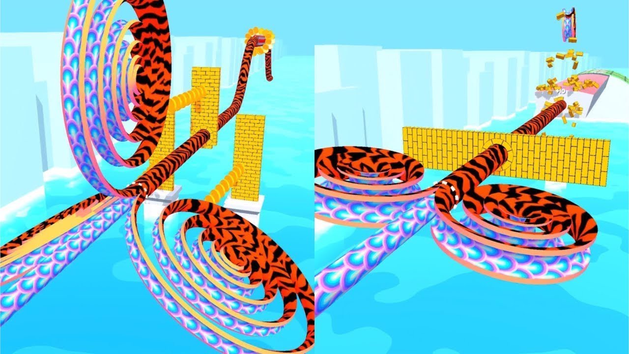 Spiral Rider! Very Satisfying And Relaxing ASMR Slicing Game