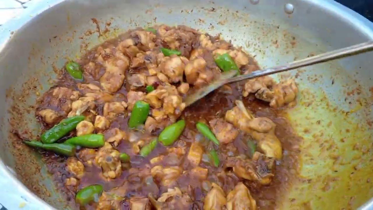 Alu chicken pulao #food #cooking