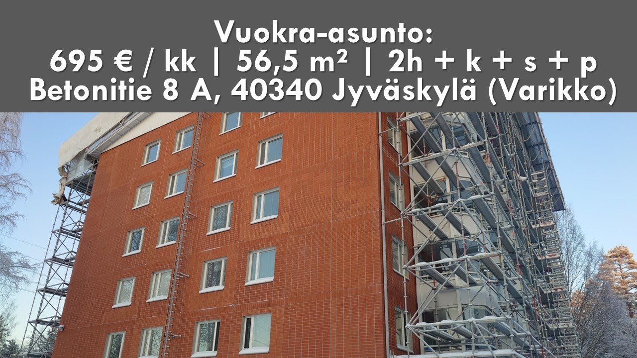 Vuokra-asunto Betonitie 8 A, 40340 Jyväskylä (Varikko)