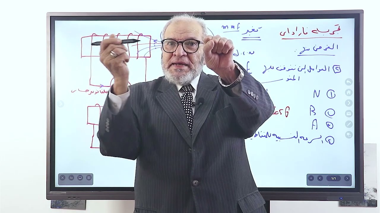15-  فيديو نموذجى لشرح قانون  وتجربه فاراداى ولنز والأسئلة والمسائل - احد فيديوهات المنصه اكاديمى